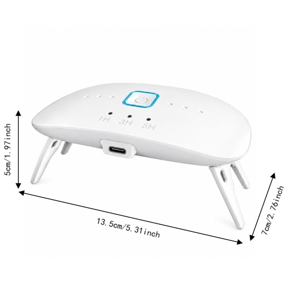 USB Powered Resin Curing Light 8 LED Beads Nail Lamp Dryer  For Gel X Nails Polish