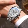 OLEVS Men Watch Multi Functional Waterproof Calendar Chronograph Luxury Brand Original Quartz Watch Men Sports Watch