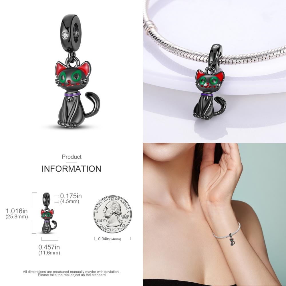 Stil Kupfer Schwarz Serie Charms Weihnachtsgeschenke Perlen Passen Feine Original Armbänder Charms Feiner Mädchenschmuck