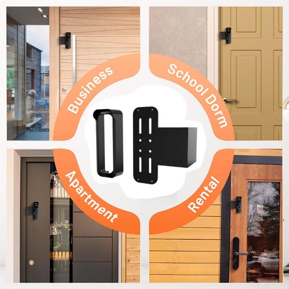 Anti-Theft Design Video Doorbell Mount Outdoor Use Flashing Feature Doorbell Camera Bracket Mounting Bracket Weather Protection