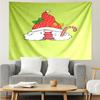 Christmas-dwarf Print Tapestry, Backdrop, Easy Setup, Ideal for Bedroom, Office & Living Room, with Aesthetic Wall Hanging Decor.