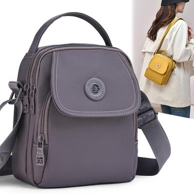 Leichte Umhängetasche für Damen - Frühjahrskollektion, Tragbare Nylon-Schultertasche mit mehreren Taschen