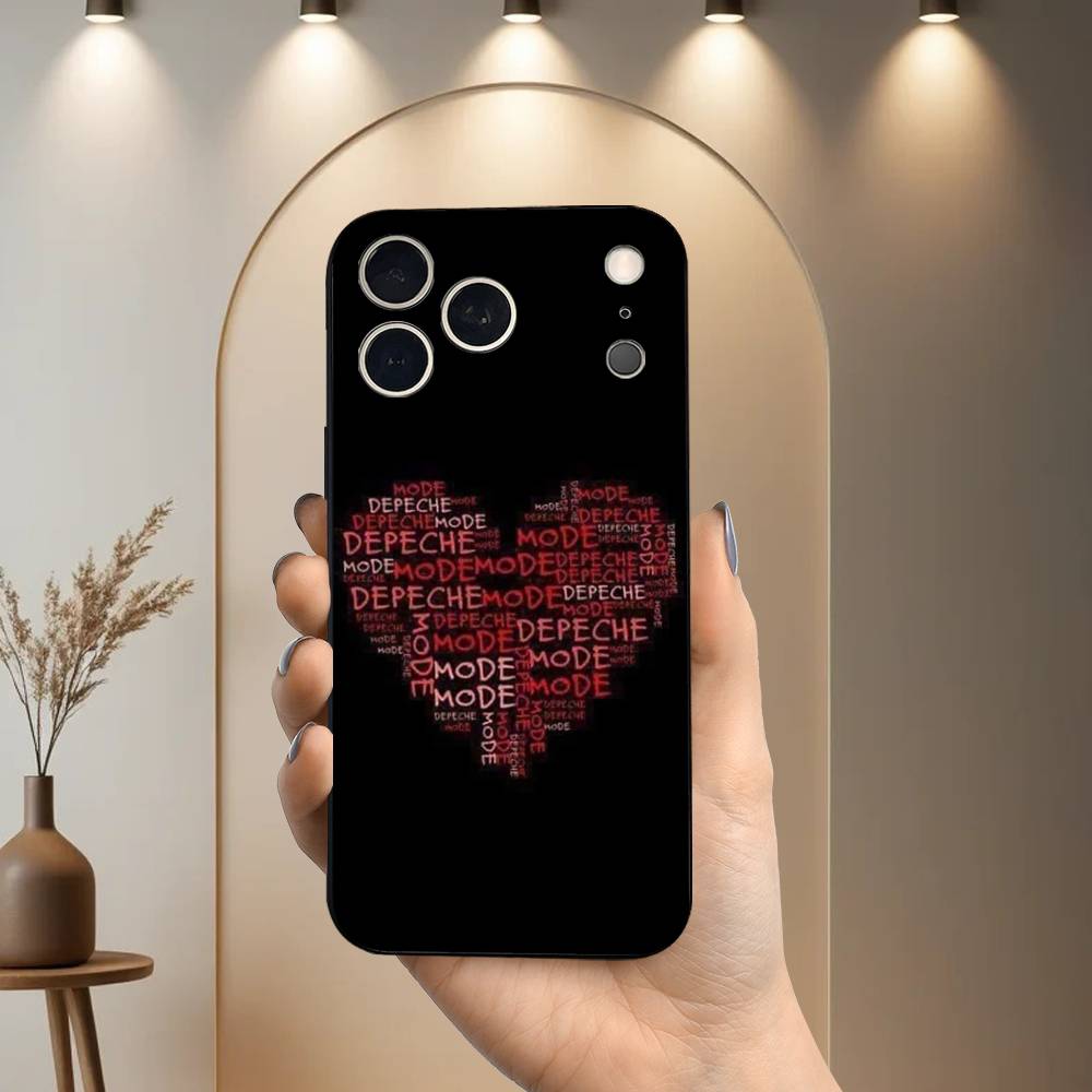 Band D-Depeches M-Modes Phone Case For iPhone 17,16,15,14,13,12,11 Plus,Pro Max,XS,X,XR,SE,Mini,8,7,Soft Silicone Black Cover