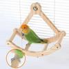 Hanging Bird Swing Toys Bite Resistant Rocking Perch Stand Parrot Stand Wheel  Cage Accessories