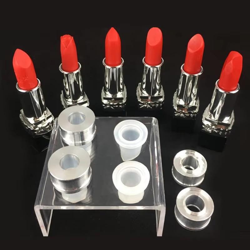 Diy Self-Made Handmade Handmade Craft Tool Lipstick Material Kit Small Sample Nozzle Empty Tube Silicone Aluminum Mold Lipstick