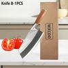 WXCOO Stainless Steel Kitchen Knife Fish Slicing Butcher Knife Household Meat Chopping Boning Knife Cooking Cutter Tools