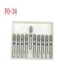 10pcs/box Dental Diamond Burs Drill FG Diamond 1.6mm Shank for High Speed Handpiece Burs