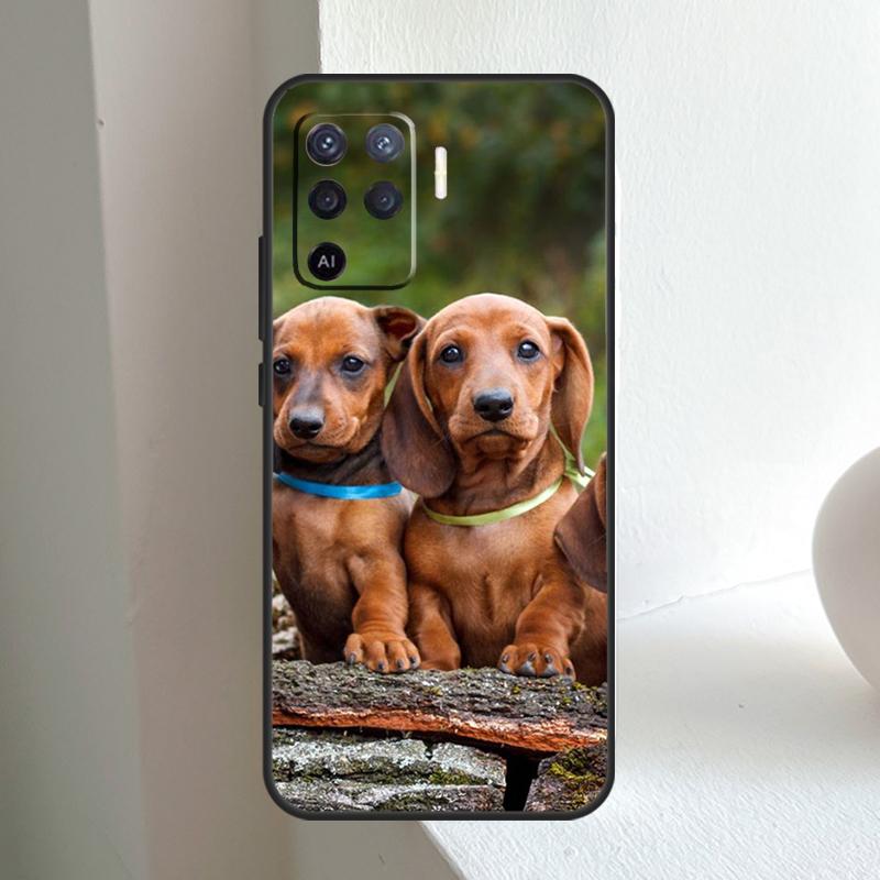 Dackel Hund Für OPPO A80 A60 A40 A5 A6 Pro A15 A17 A57 A16 A76 A96 A18 A38 A58 A78 A98 A54 A74 A94 Hülle