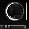 Bathroom Mirror - NETTLIFE - Round Wall Mirror 70 Cm - Integrated LED - Touch Dimmable - IP44