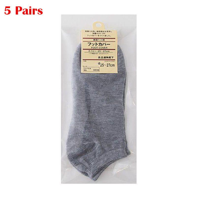 Comfortable Men's Summer Cotton Black Invisible Boat Socks Breathable Thin White Ins