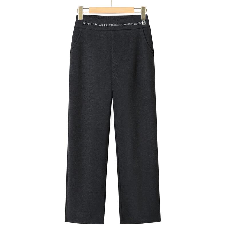 Women's Elastic Waist Casual Straight-Leg Pants
