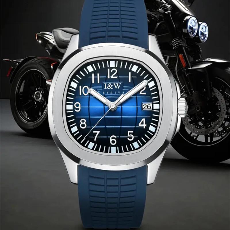 Reloj CARNIVAL Mens Sports Mechanical Watches Brand Luxury NH35 Automatic Movement Wristwatches for Men Waterproof Montre Homme