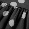 Moda Donna Primavera Estate Scollo a V Vita Orlo Ampio Abito Stampa a Pois