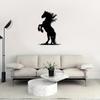 Custom Metal Horse Silhouette Wall Art Rearing Equestrian Sculpture Outdoor Decor