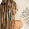 Multi-strand Braid Buckle 10Pcs Hair Buckles, Feather Style Dreadlocks Accessories, Alloy Bohemian Clip Open Design Clips for Thin Thick Multi-Strand