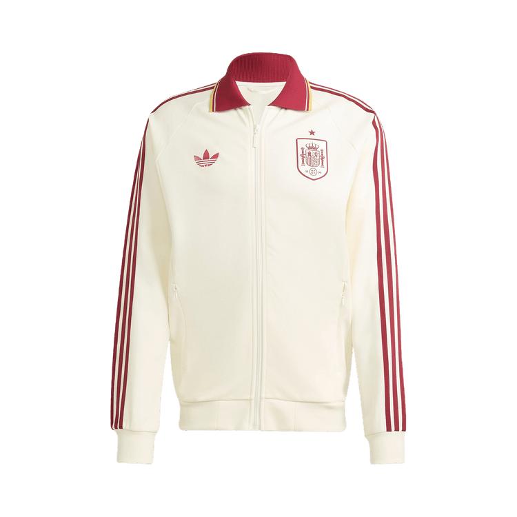 Adidas Spain Away Anthem Jacket Off White Men Outerwear JZ2249 S