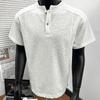 Summer Top Patchwork Hoodiepolo Short Sleeve