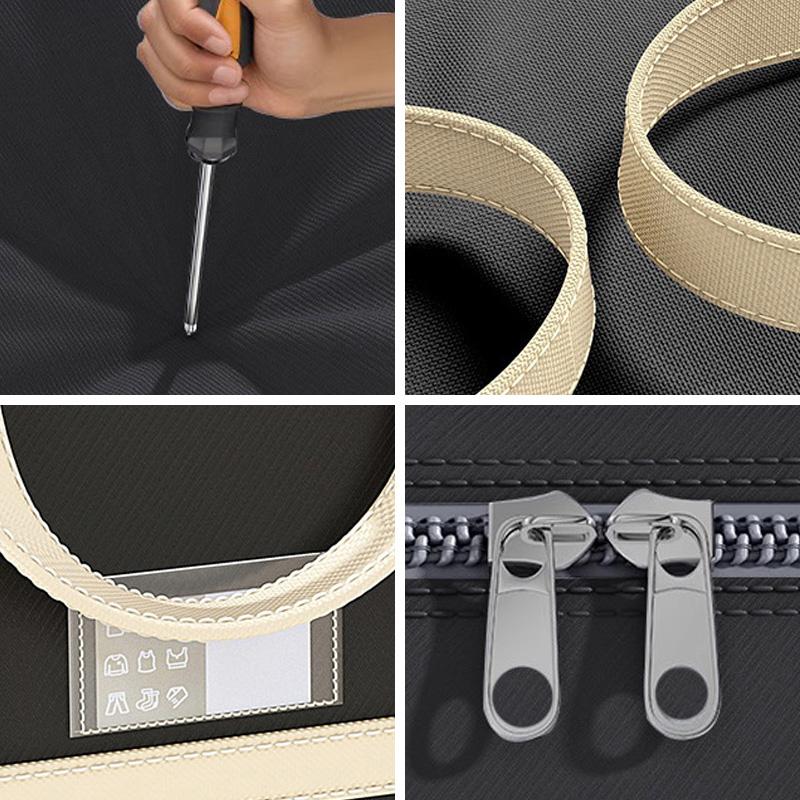 Large-capacity Storage Bag Bedroom Clothing Bedding Storage Bag with zipper Wardrobe Organizer Non-woven Quilt dust-proof Bag