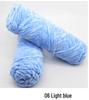 Chenille Goldenes Samt Mehrfarbiges Garn für DIY Handstricken, Mittlere Dicke, Glänzendes Finish