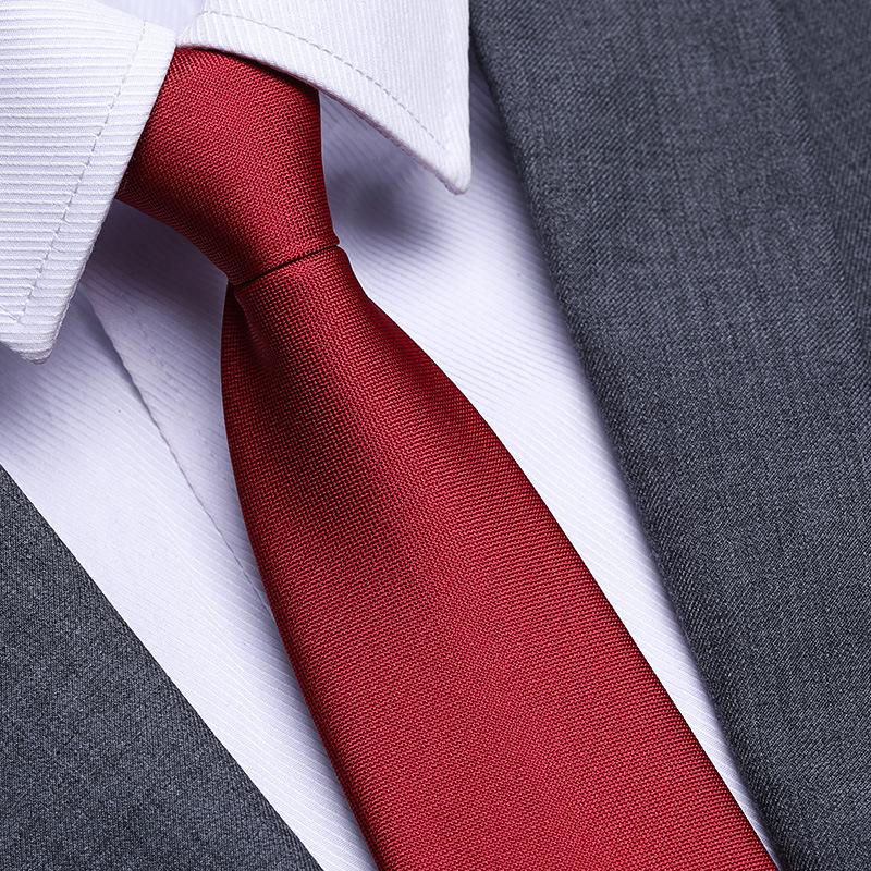 Married Men'S Red Zipper No-Tie Formal Tie Business Black Professional Groom Korean Version One-Pull Tie