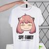 Japanese Anime Spy X Family Anya T Shirt Men Retro Washed Tops Tees Harajuku Tshirt Streetwear Hip Hop Male T-shirts