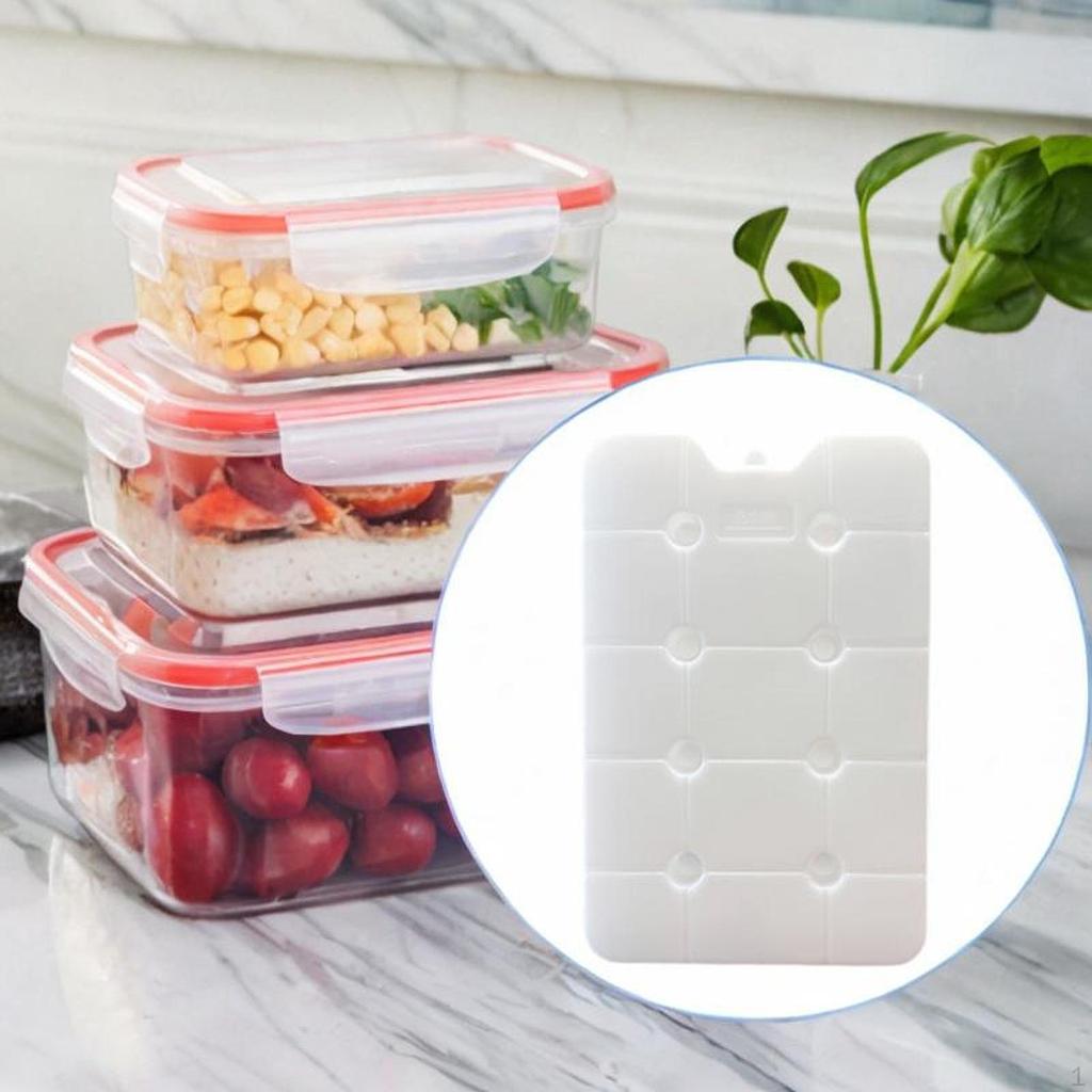 Ice Block Pack for Coolers, Lightweight, Rectangular, Portable, Freezer Family Picnics,