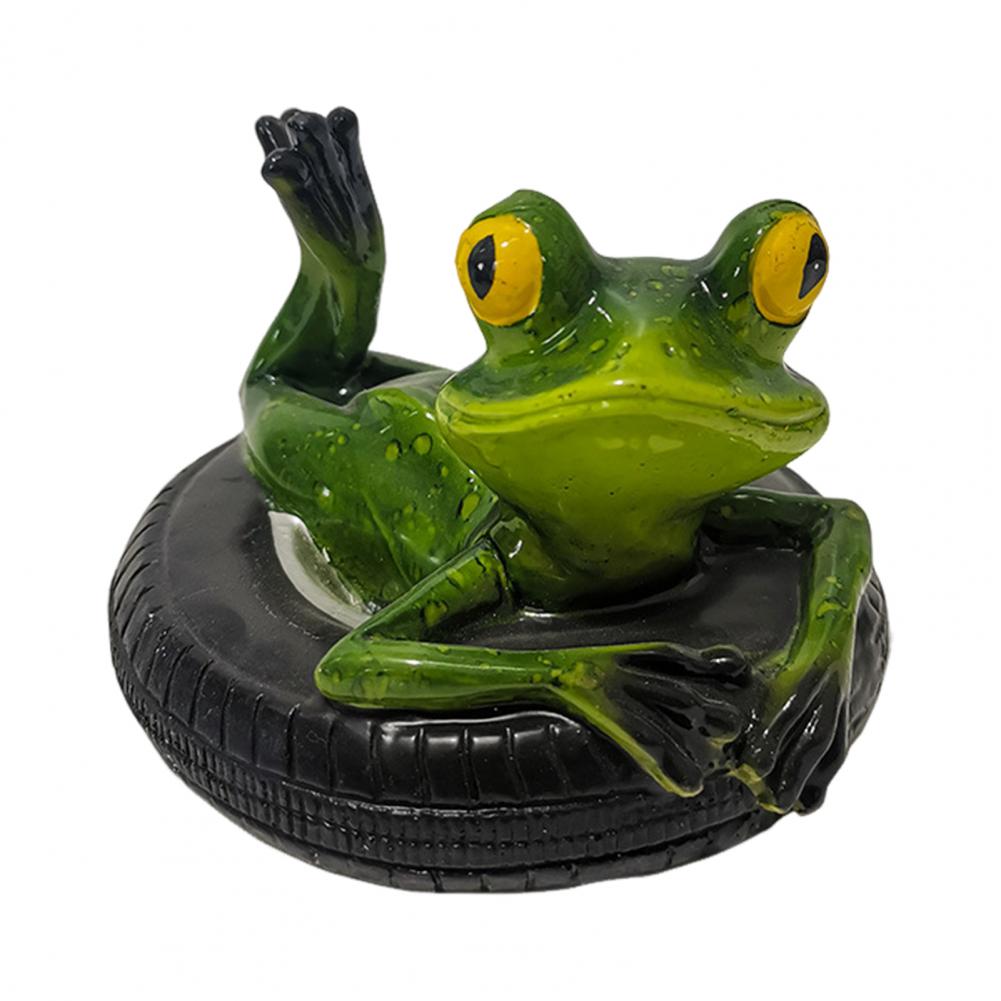 Resin Frog Garden Decoration Exquisite Frog Gift Resin Floating Frog Decoration for Outdoor Garden Pond Swimming for Balcony