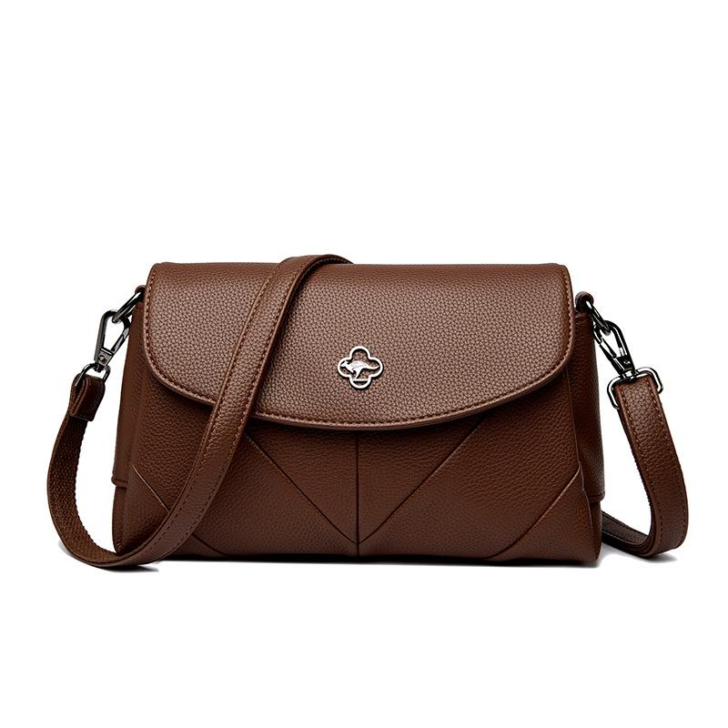 

Простая сумка через плечо, одноплечевая сумка, мини-сумочка, модная сумка темно-коричневого