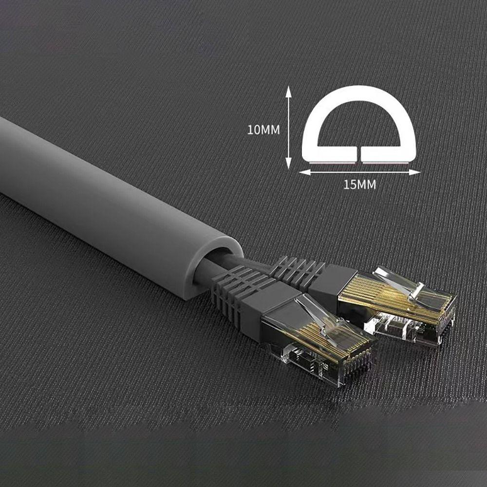 Arc Floor Cord Cover Self-Adhesive Extension Wiring Duct Protector Cord Protector  Home Outdoor