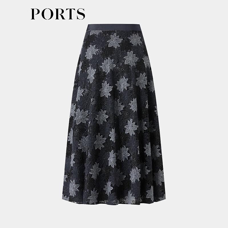 PORTS Women's Blended A-Line Midi Skirt