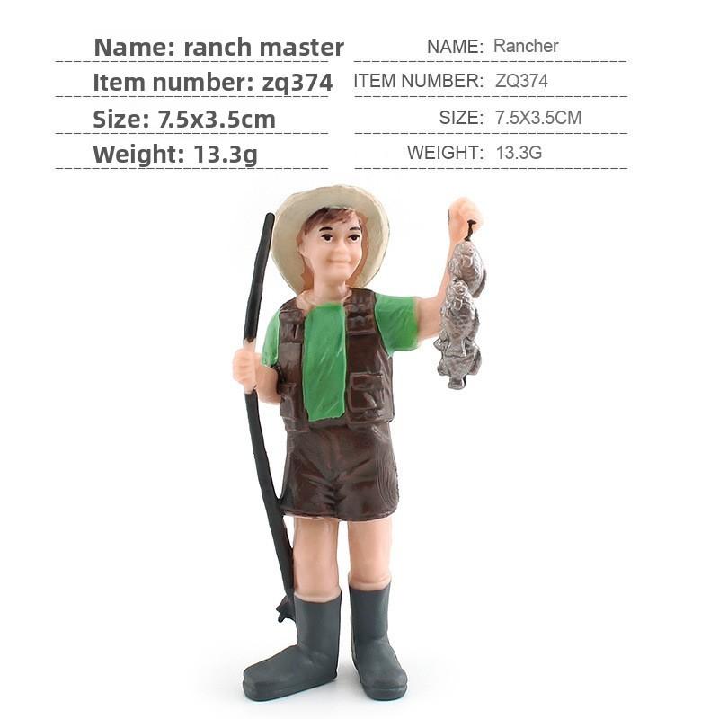 Simulated Diver Veterinarian Farmer Worker Postal Worker Toy Model Ornament For Collectors And Play