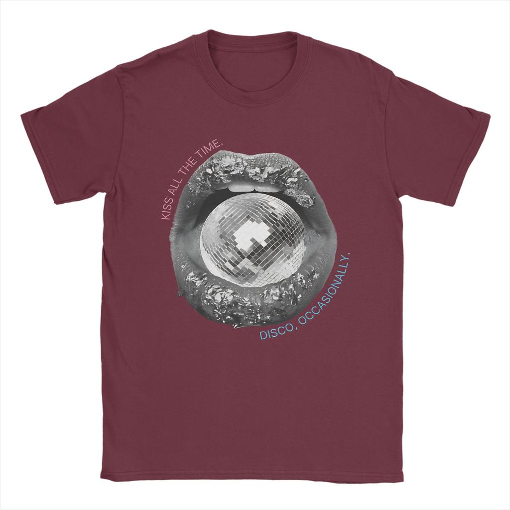 Kiss All The Time Disco Occasionally 2026 Unisex T Shirt Casual Tees Short Sleeve Round Neck TShirt 100 Cotton Graphic Tops