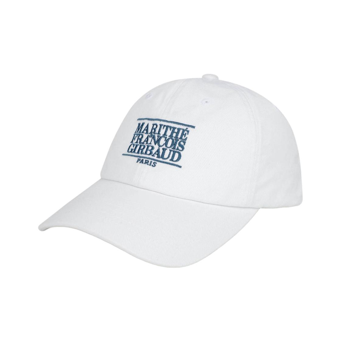 Marithe Francois Girbaud Small Classic Logo Cap Off White ONE SIZE