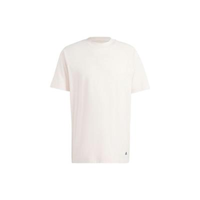 adidas Long T-Shirt With Solid Color Logo Unisex Tops White IS7493