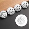 4Pcs Small Furniture Casters Wheel Sticky Pulley Appliance Sliders Self Adhesive Casters Wheel for Kitchen Appliances