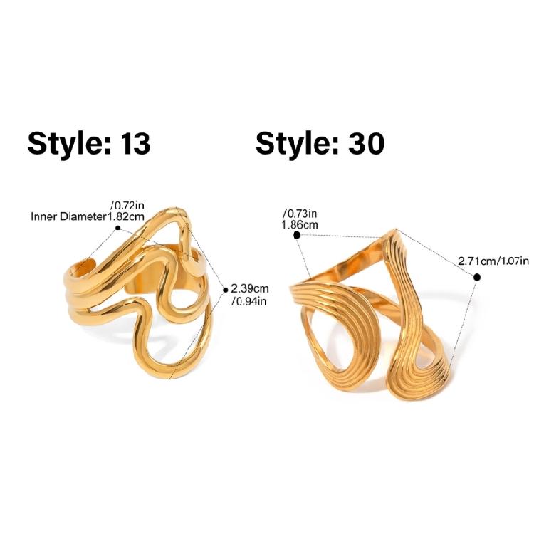 Fashionable Gothic Styles Patchwork Shaped Irregular Rings Convenient for Men and Women Special Gifts Casual Wear