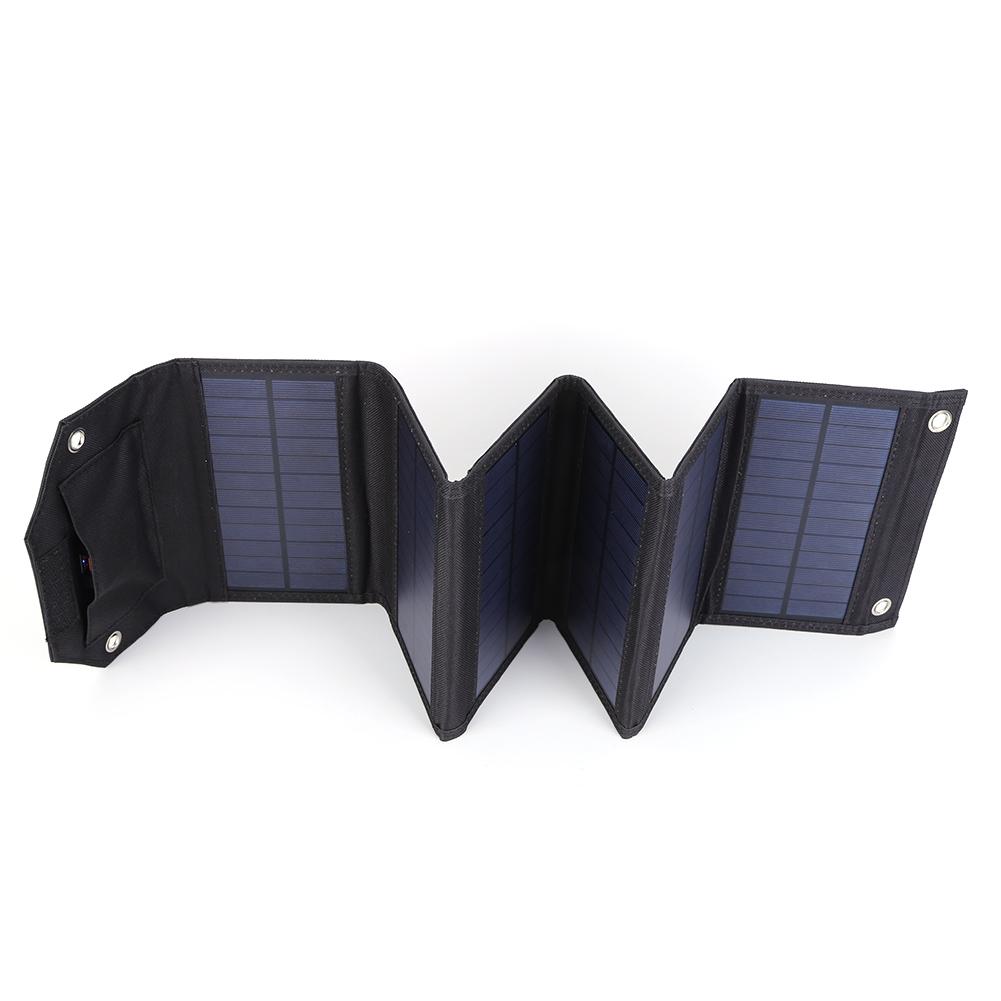 12W Solar Panel Charger Polysilicon PET Lamination 6 Fold Portable Solar Battery Charger Lightweight for Tourism Camping Hiking
