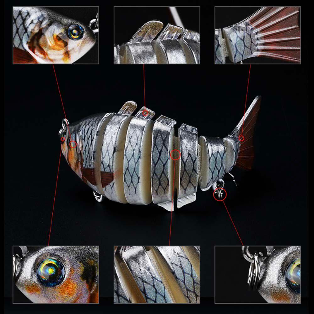 Swimbait Rybářská návnada Crankbait 7 segmentů Rybářské návnady Tvrdá návnada Umělá návnada Isca