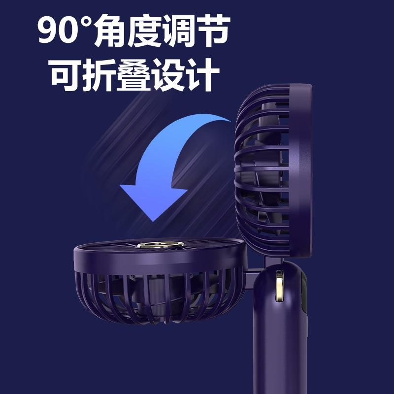 Portable USB Rechargeable Handheld Fan with Aromatherapy - Versatile for Desktop, Hanging Neck, and Outdoor Use