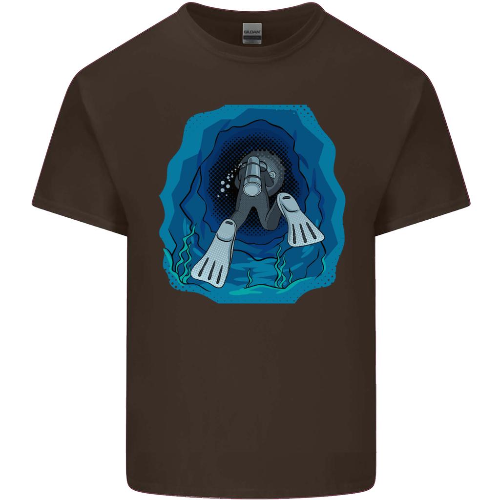 3D Scuba Diver Diving Unisexs Light Cotton TShirt