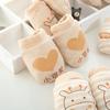 Chewable Cotton Baby Mittens: Anti-Scratch, Colorful, Drawstring Design for Newborns