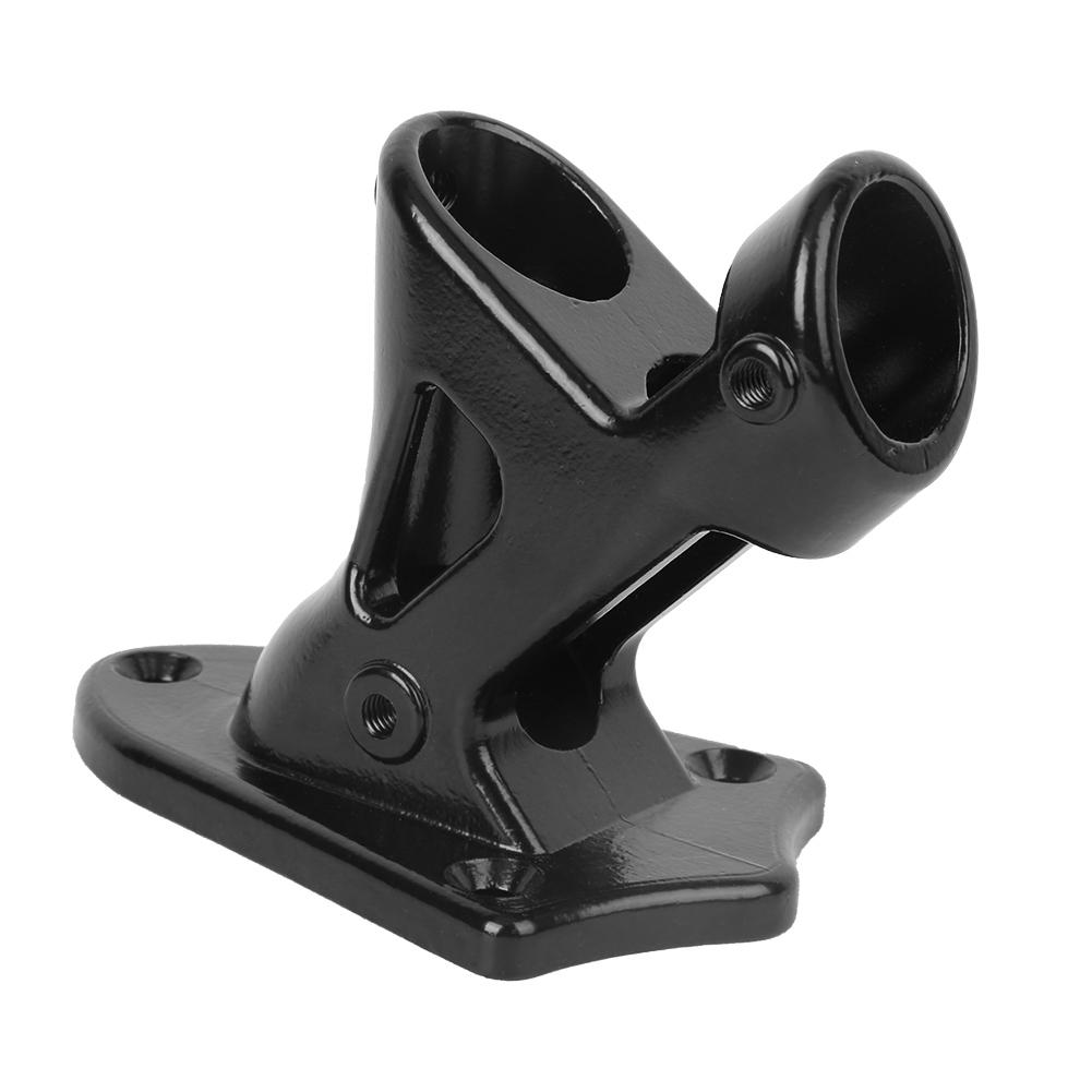 Stainless Steel Outdoor Flagstick Bracket Fixing Support Base Accessory for Flags Black
