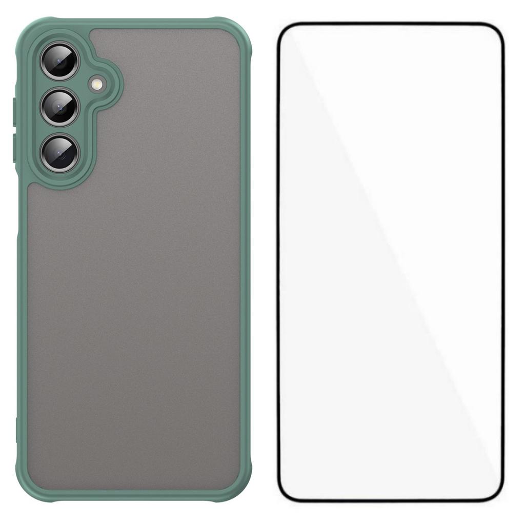 For Samsung Galaxy A16 4G/Galaxy A16 5G Case with Screen Film WANLONFENG FD Series Skin Touch TPU PC Phone Back Cover