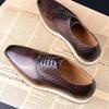 Fashion Leather Men Shoes Formal Business Comfortable Lace Up Leisure Shoes Casual EVA Rubber Bottom Fashion Sneaker Oxfords Man Shoes