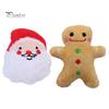 Scratch Resistant Cat Toy Christmas Catnip Plush Toys, Reindeer Gingerbread Santa Stuffed Animal, Interactive Holiday for Kittens, Pet Gift