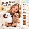 Soft Plush Sheep Plush Toy Fluffy Fur Lamb Plush Doll Gifts Year of the Sheep Mascot  Birthday