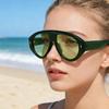 Oversized Pilot Sunglasses for Women Classic Retro Design Sun Glasses UV400 Protection Lenses Lightweight Fashion Accessory for Driving Travel