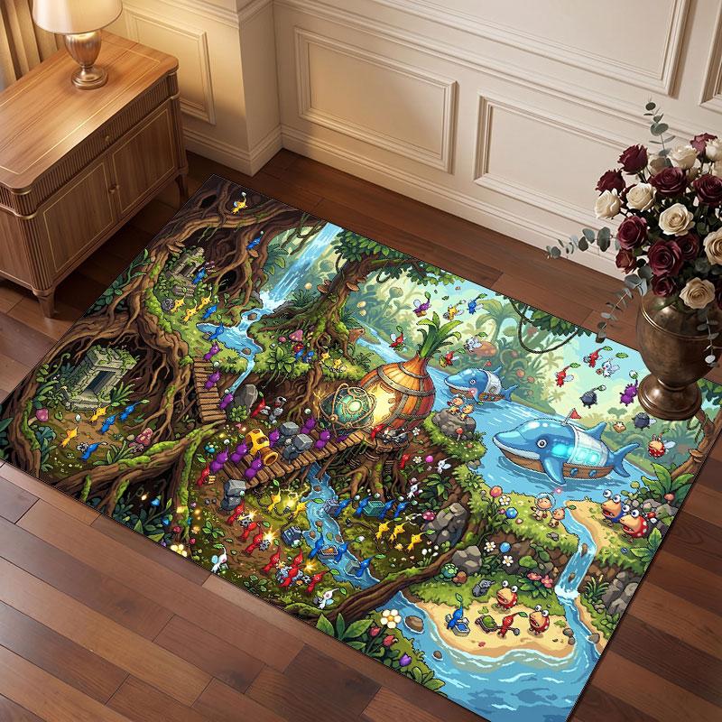 Pikmin Rug Soft Thick Non Slip Floor Carpet for Bedroom Living Room Home Decor