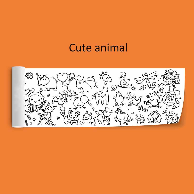 30*89cm Rolos de Grafite para Crianças Extra Longo Jardim de Infância Bebê Rolo Colorido Ferramenta de Desenho Papel Brinquedos Educacionais