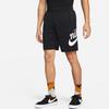 Nike Alphabet Logo Drawstring Straight Leg Casual Shorts Men Bottoms Black DQ1173-010